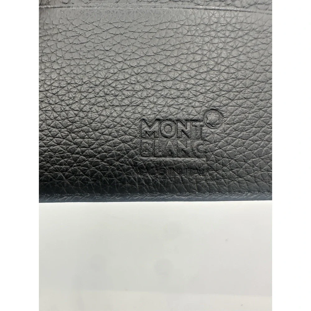 Montblanc Meisterstuck Men's Grain Leather Wallet - Black 6CC